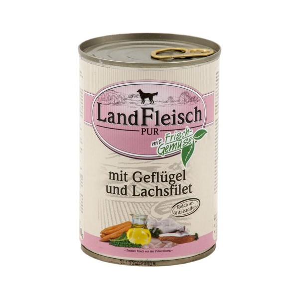 LandFleisch Pur Geflügel & Lachsfilet