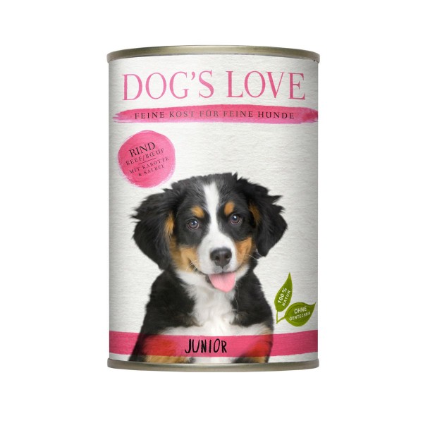 Dogs Love Junior Rind mit Karotte & Salbei