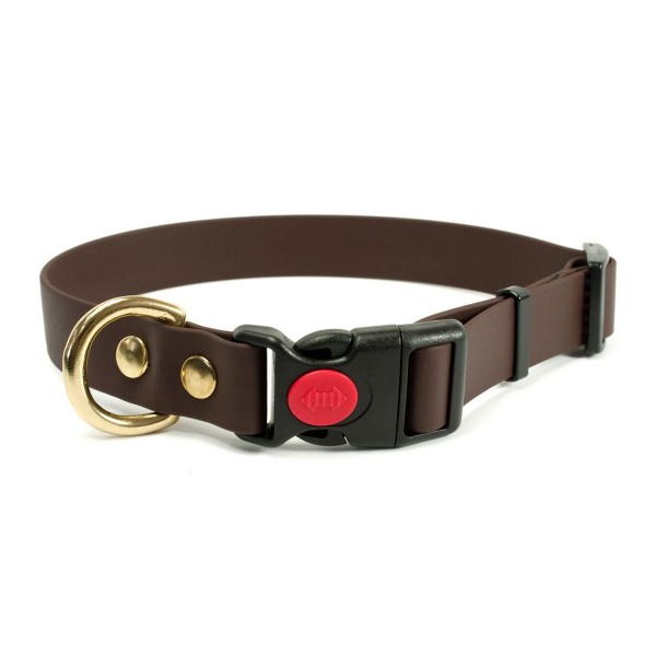 Mystique Biothane Safety Klick Halsband braun