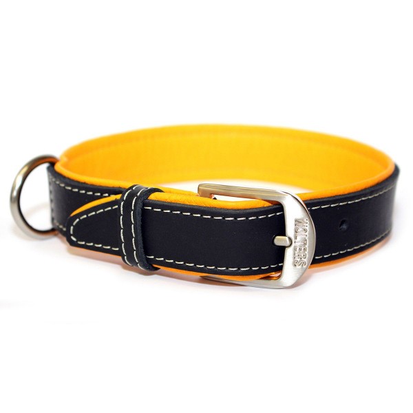 Wolters Terranova Fettleder Halsband mango-schwarz