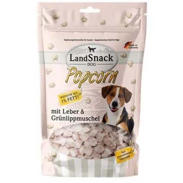 LandSnack für Hunde Popcorn mit Leber und Grünlippmuschel 100g