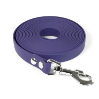 Mystique Biothane Schleppleine mit Chrom-Karabiner lila Mystique Biothane Schleppleine mit Chrom-Karabiner lila