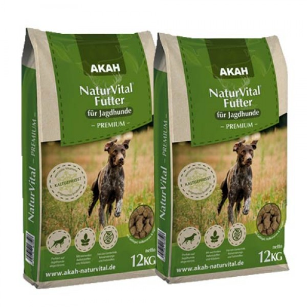 Natur Vital Hundefutter für Jagdhunde 2x12kg