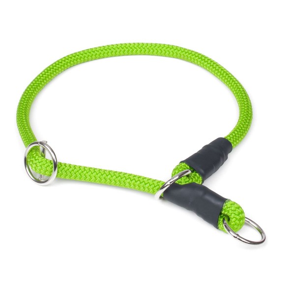 Zugstop Nylonhalsband rund neon grün