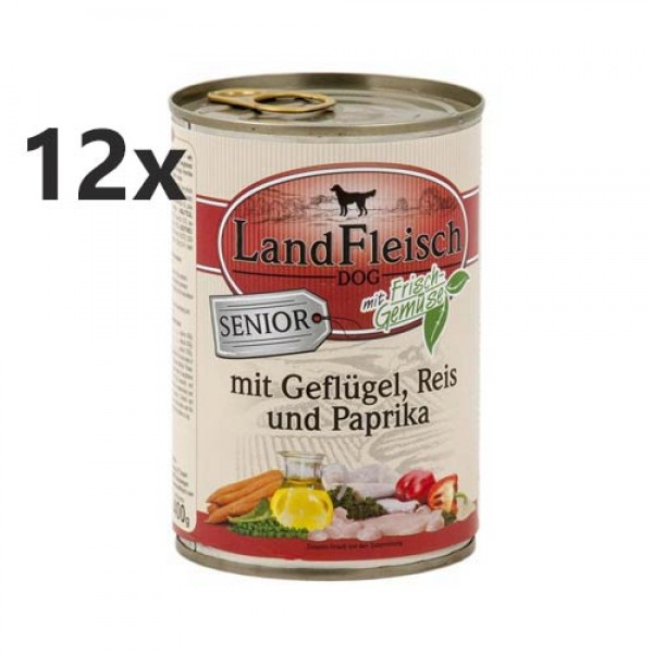 LandFleisch_Senior_Gefluegel-Reis-_Paprika_-_12_Dosen-_400g_01.jpg