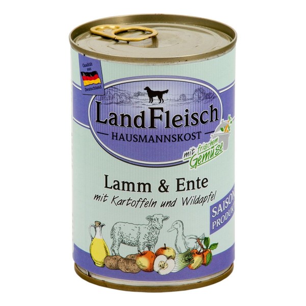 Landfleisch Hausmannskost Lamm & Ente mit Wildapfel