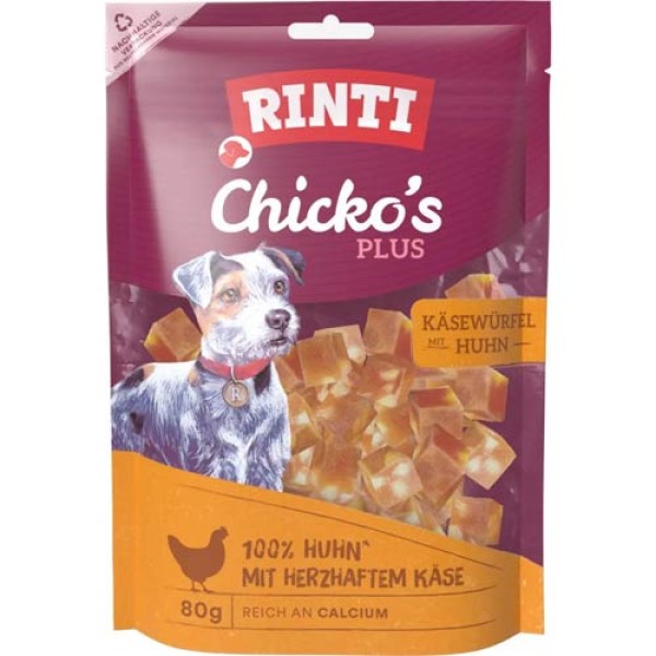 Rinti Chickos Plus Käsewürfel 80g