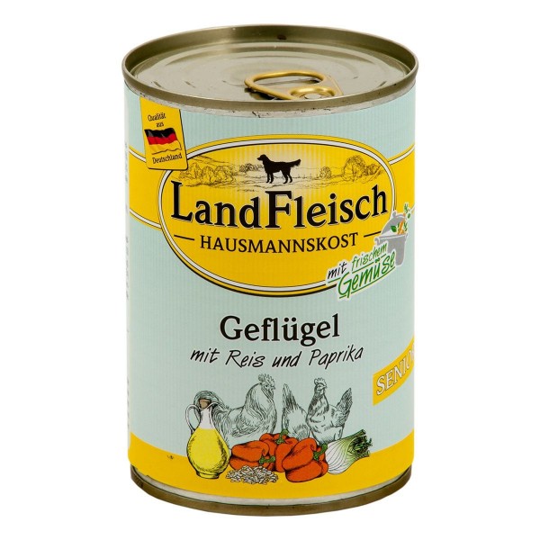 Landfleisch Hausmannskost Senior Geflügel & Reis