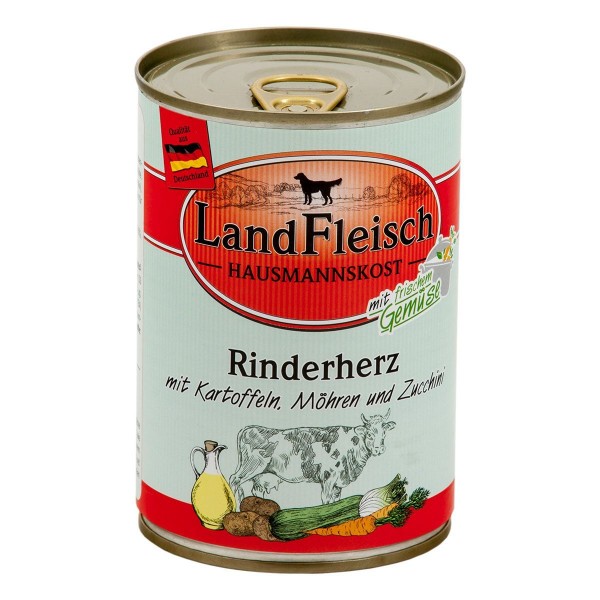 Landfleisch Hausmannskost Rinderherz & Kartoffeln