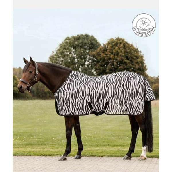 Waldhausen Fliegendecke Zebra mit Kreuzgurten
