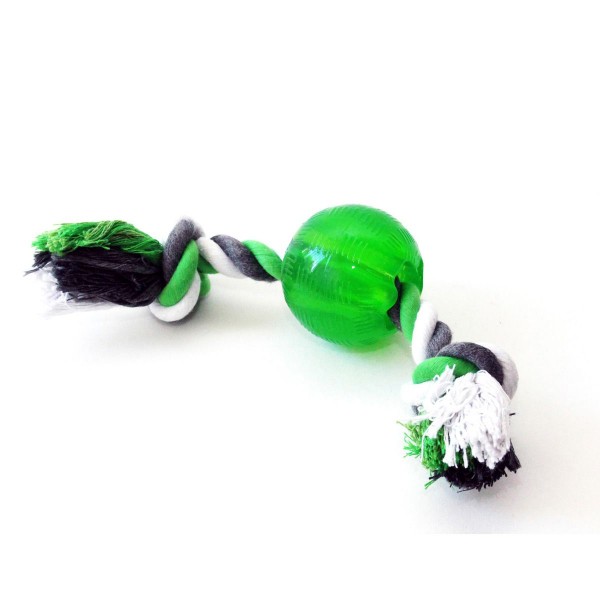 Wolters Bite-Me Strong Spielball mit Seil lime