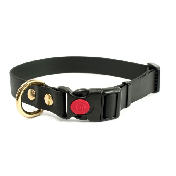 Mystique Biothane Safety Klick Halsband schwarz