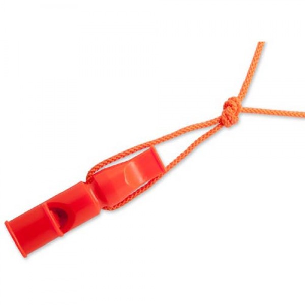 ACME Doppeltonpfeife mit Trill 640 9cm orange + Pfeifenband