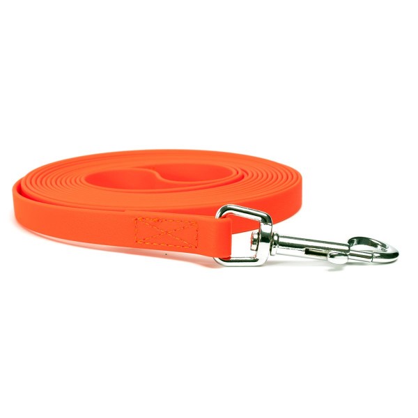 Mystique BioThane Schleppleine vernäht neon orange