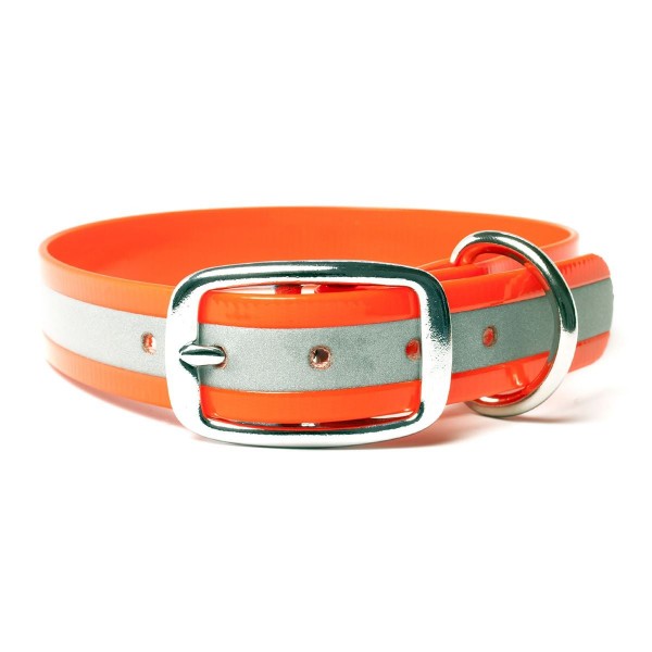 Mystique Biothane Halsband De Luxe reflex orange