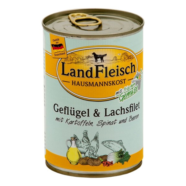 Landfleisch Hausmannskost Geflügel & Lachsfilet