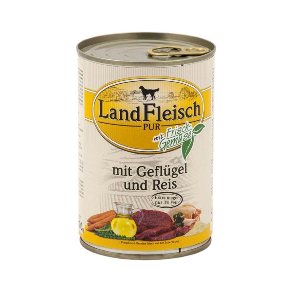 LandFleisch Pur Geflügel & Reis extra mager