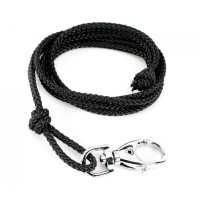 Pfeifenband mit Karabiner schwarz Pfeifenband mit Karabiner schwarz