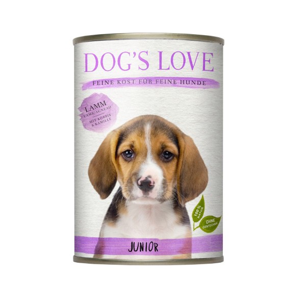 Dogs Love Junior Lamm mit Spinat & Kamille